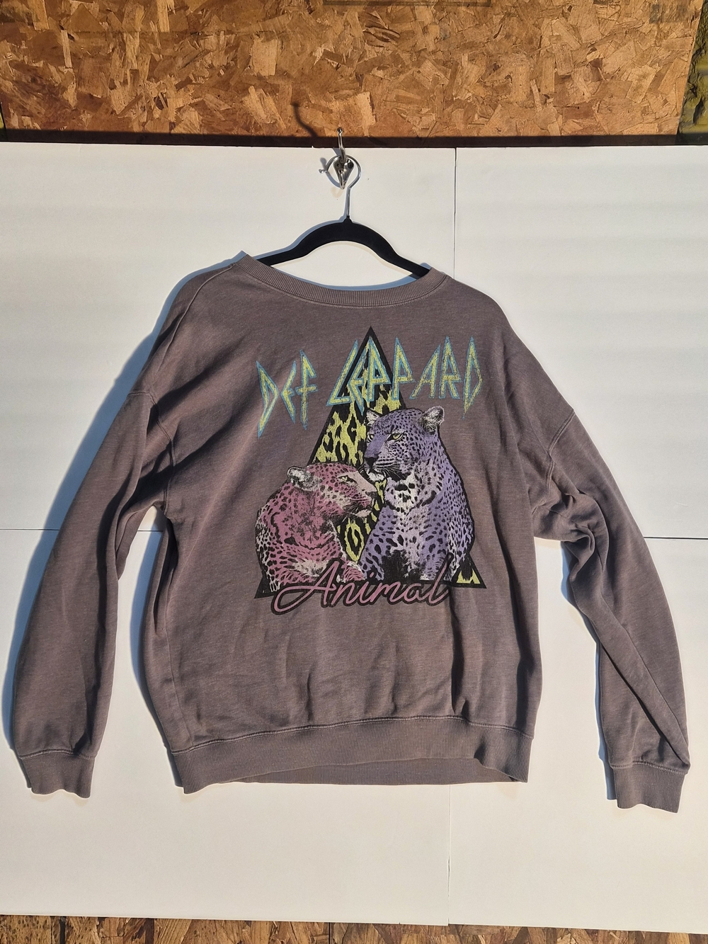 Prana Purple Graphic 'Animal' Crewneck Sweater